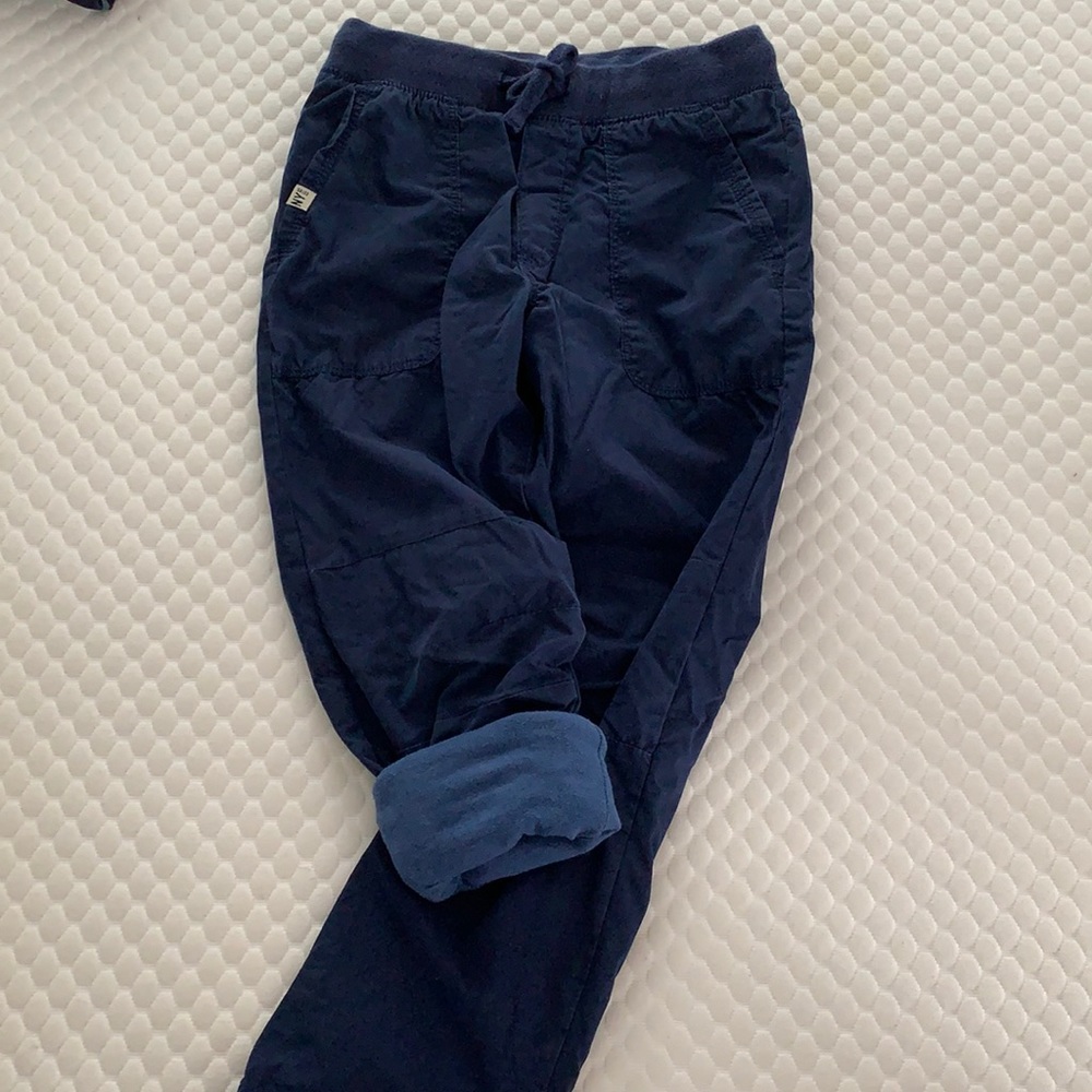 Pull-on style, Cotton lined elastic band pants